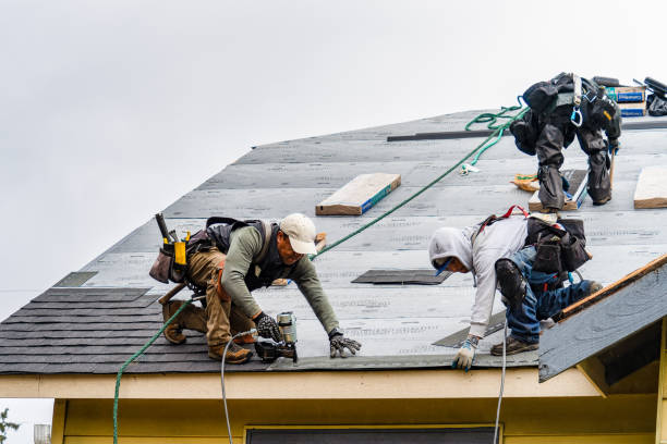 Professional Gutter Installation technician working in Oxford, MS